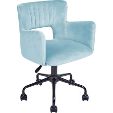 Beliani Krzesło biurowe Beliani Krzesło biurowe regulowane welurowe jasnoniebieskie SANILAC Lumarko!