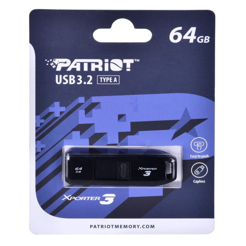 Patriot Memory PARTIOT FLASHDRIVE Xporter 3 64GB Type A USB3.2