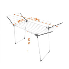Promis MILANO clothes dryer, extendable, additional 4 wings