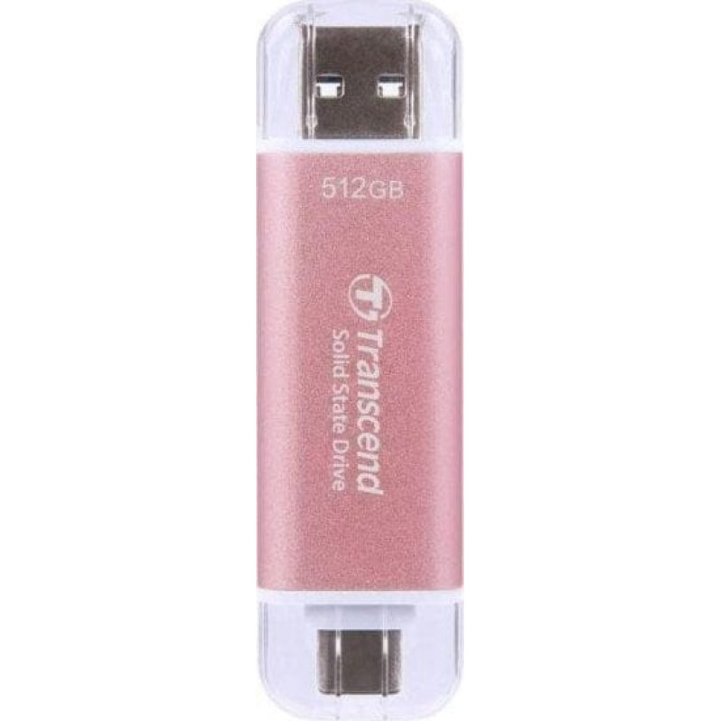 Transcend Dysk zewnętrzny SSD Transcend SSD USB3.0 512GB EXT. A/C/PINK TS512GESD310P TRANSCEND