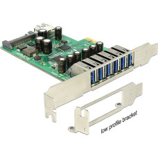 Delock Kontroler Delock PCIe 2.0 x1 - 7x USB 3.0 (89377)