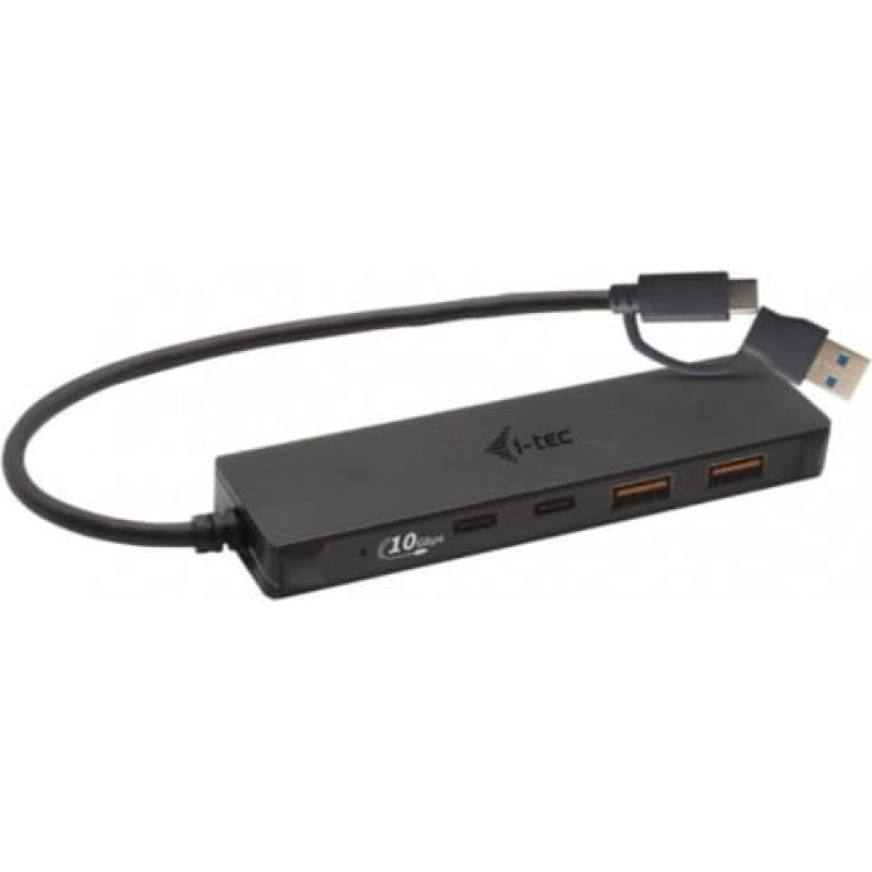 I-Tec USB-A/USB-C Metal HUB 2x USB 3.0 + 2x USB-C (10 Gbps)