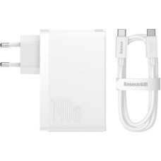 Baseus Ładowarka Baseus Baseus ładowarka sieciowa GaN5 Pro PD 140W 2x USB-C 1x USB biała + kabel USB-C - USB-C 240W
