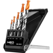 NEO Wiertło do metalu Neo HSS walcowe 3,2 mm 8,5 mm 5,0 mm 6,8 mm 4,2 mmmm 5szt. (08-955)