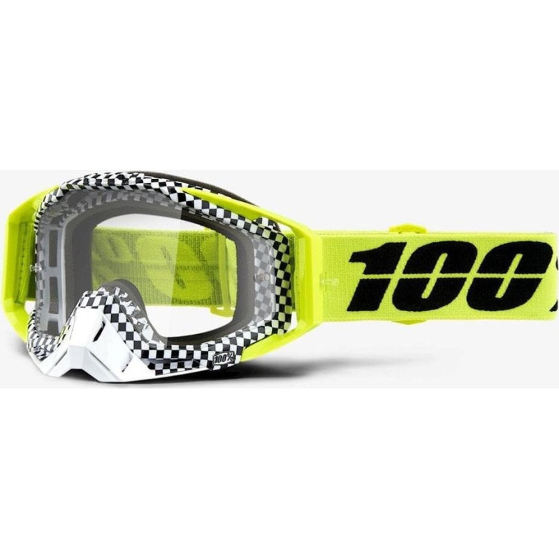 100 Bon 100% Gogle 100% RACECRAFT ANDRE (Szyba Przezroczysta Anti-Fog + 10 Zrywek)
