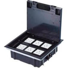 Alantec Puszka podłogowa (floorbox) 6M (45x45) regulowana głębokość, do podłogi technicznej (wylewka opcjonalnie) ALANTEC - ALANTEC