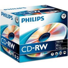 Philips CD-RW 700 MB 12x 10 sztuk (CW7D2NJ10/00)