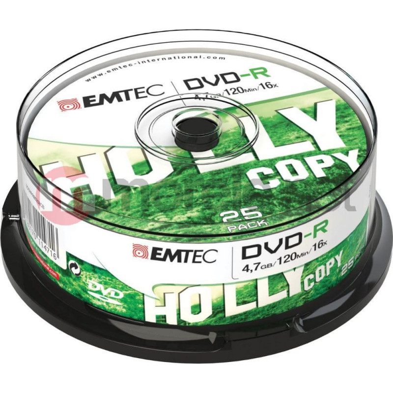 Emtec DVD-R 4.7 GB 16x 25 sztuk (ECOVR472516CB)
