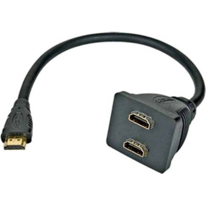 Premiumcord HDMI HDMI x2, 0.3m, Czarny (kphdma-6)