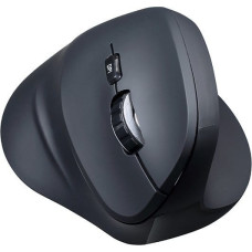 Powerton Mysz Powerton Powerton Mysz SHARK, 1600DPI, 2.4 [GHz], optyczna, 6kl., bezprzewodowa, czarna, 1 szt AA, ergonomiczna, wertykalna