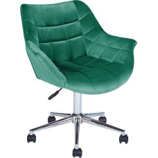 Beliani Krzesło biurowe Beliani Krzesło biurowe regulowane welurowe zielone LABELLE Lumarko!