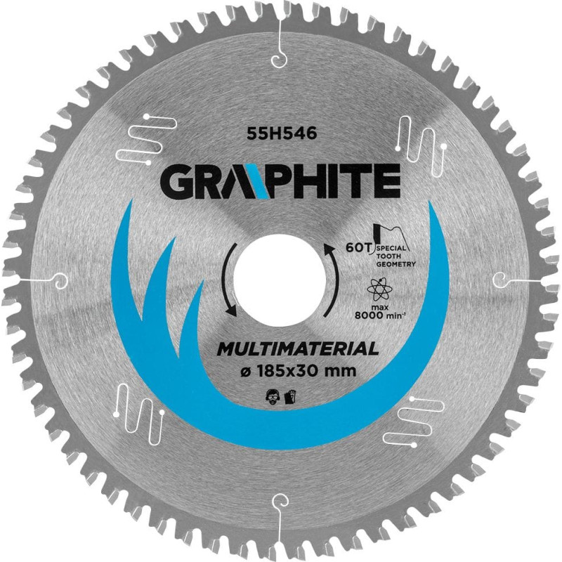 Graphite Tarcza do pilarki, widiowa, 185 x 30 mm, 60 zębów (55H546)