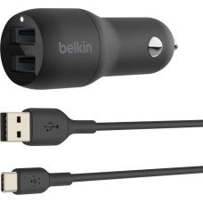 Belkin Ładowarka Belkin Dual 2x USB-A 2.4 A  (CCE001bt1MBK)