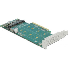 Delock Kontroler Delock PCIe 4.0 x8 - 2x M.2 NVMe M-key (89045)