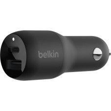 Belkin Ładowarka Belkin Dual Car Charger 1x USB-A 1x USB-C  (CCB004BTBK)