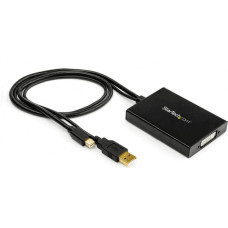Startech Adapter AV StarTech DVI-D - DisplayPort + USB-A czarny (MDP2DVID2)