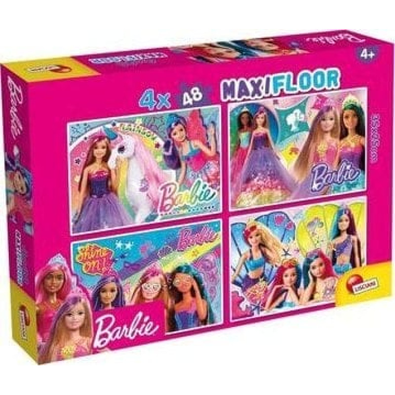 Lisciani LISCIANI BARBIE PUZZLE MAXIFLOOR 4 X 48
