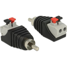 Delock Adapter AV Delock Terminal Block czarny (65566)