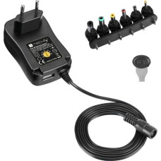 Techly Zasilacz do laptopa Techly Zasilacz sieciowy Techly Uniwersalny Regulowany 3-12V 2.25A 27W USB 5V 1A