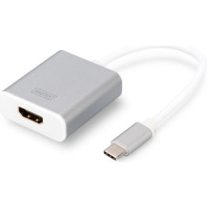 Digitus Adapter USB Digitus USB-C - HDMI Srebrny  (DA-70836)
