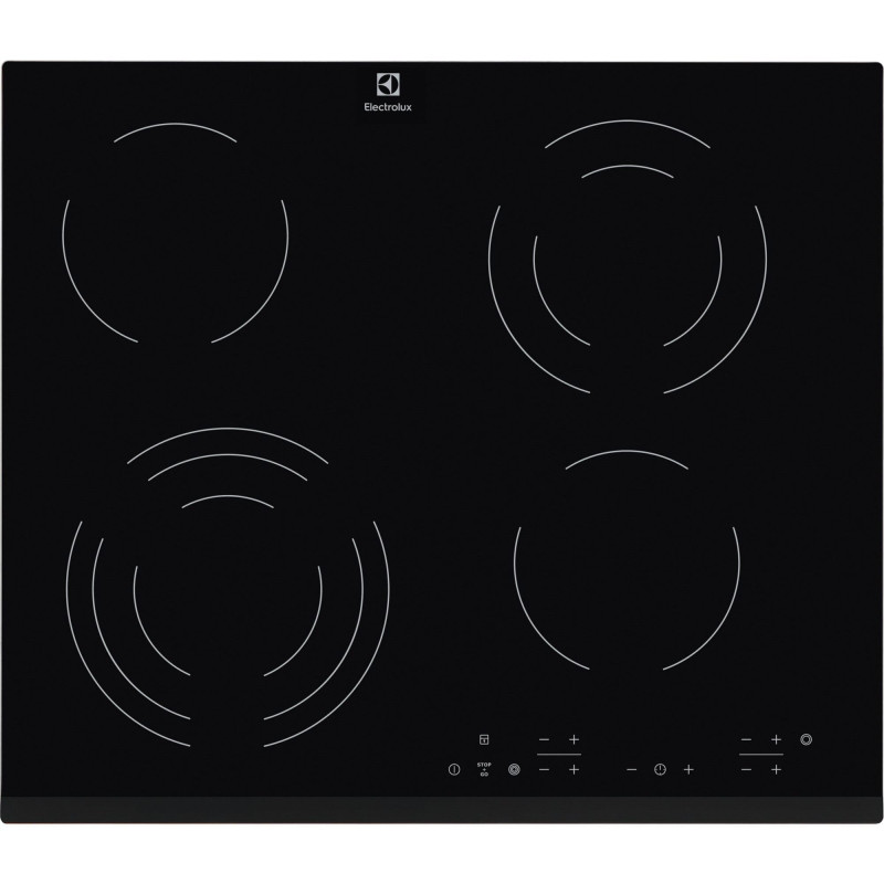 Electrolux EHF6343FOK hob Black Built-in Ceramic 4 zone(s)