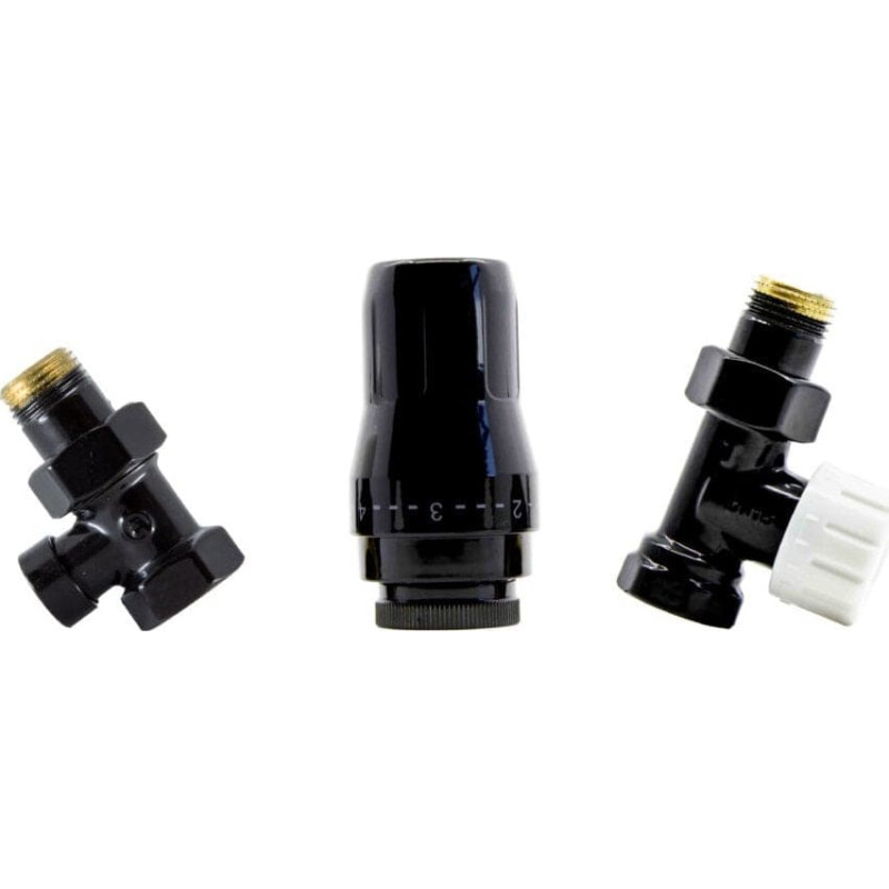 Schlosser ZESTAW TERMOSTATYCZNY STANDARD 1/2GZ x 1/2GW PROSTY - CZARNY