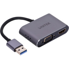 Unitek ADAPTER USB-A - HDMI & VGA, FULL HD, M/F