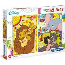 Clementoni Puzzle 3x48 Super kolor Disney classic