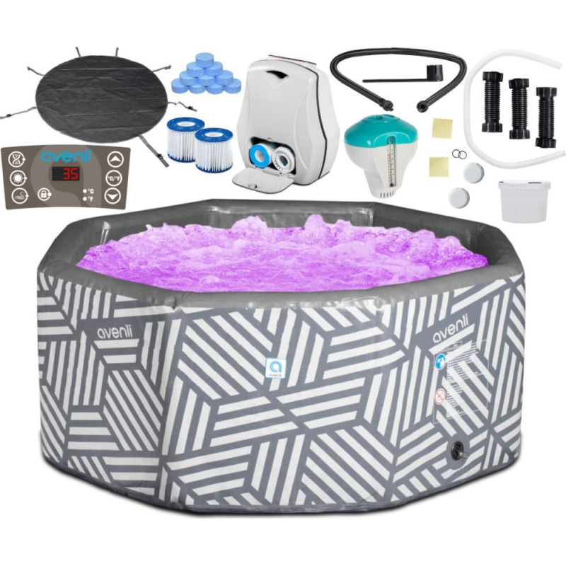 Avenli Jacuzzi ogrodowe Avenli Dmuchane Jacuzzi Basen Ogrodowy Victory 5 Osób 40c