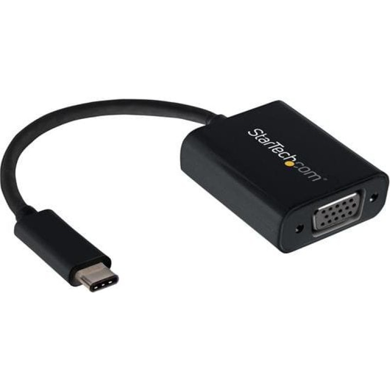 Startech Adapter USB StarTech USB-C - VGA Czarny  (CDP2VGA)