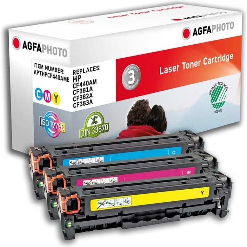 Agfaphoto Toner AgfaPhoto Zestaw CMY Zamiennik 312A (APTHPCF440AME)