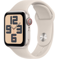 Apple Smartwatch Apple Watch SE 2023 GPS + Cellular 40mm Starlight Alu Sport M/L Beżowy  (mrg13qc/a)