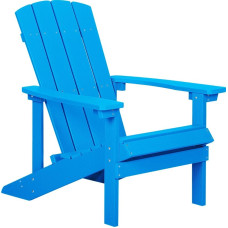 Beliani Krzesło ogrodowe niebieskie Adirondack