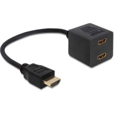 Delock HDMI HDMI x2, Czarny (65226)