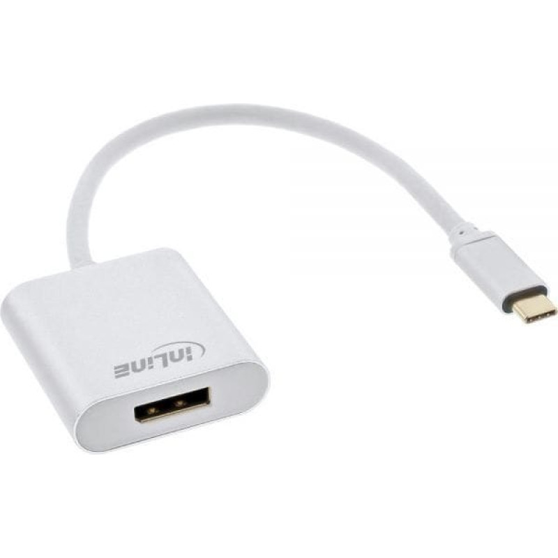 Inline Adapter USB InLine USB-C - DisplayPort Biały  (64102S)