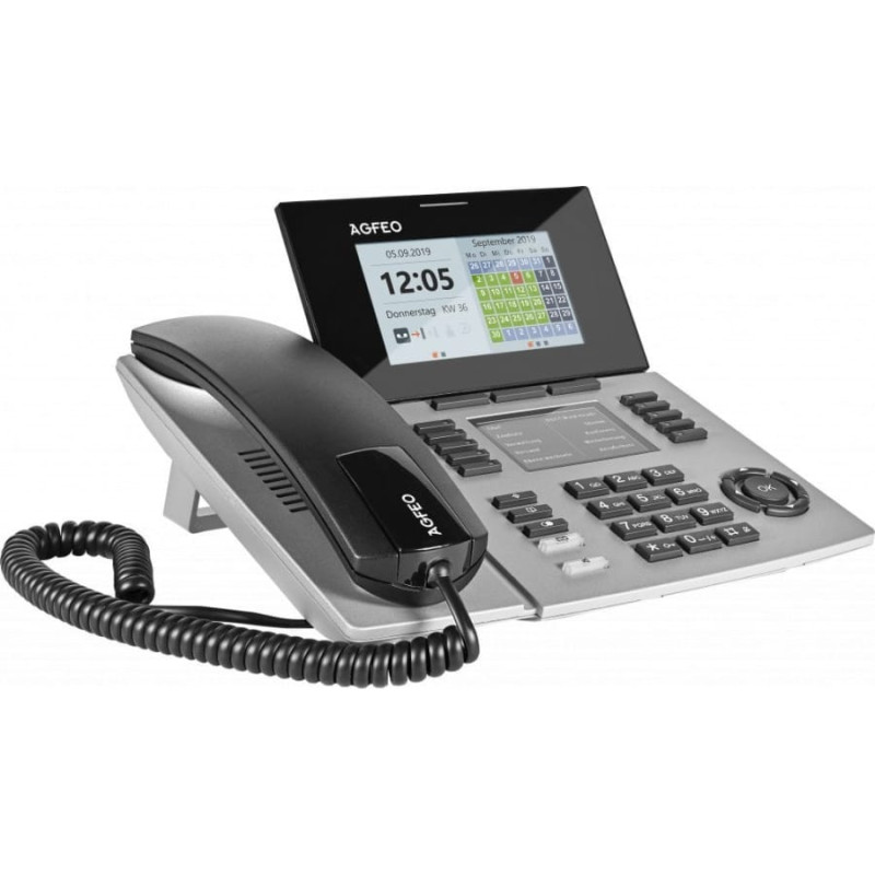 Agfeo Telefon Agfeo AGFEO Systemtelefon ST56 SENSORfon silber