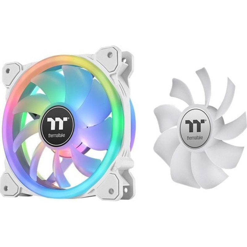 Thermaltake Wentylator Thermaltake Wentylator SwaFan 12 RGB + kontroler + zamienne łopatki (reverse), snow