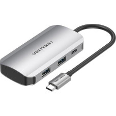 Vention Stacja/replikator Vention Stacja dokująca USB-C do 4x USB3.0, PD 0,15m Vention TNBHB (szary)