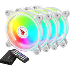 Savio Wentylator Savio Wentylator FAN-01 White 4-pack 120mm ARGB wraz kontrolerem oraz pilotem