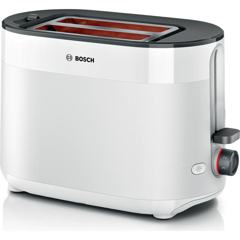 Bosch TAT2M121 tosteris 6 2 šķēles 950 W Balts