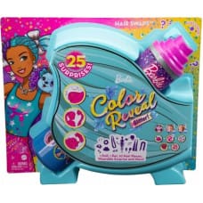 Barbie Lalka Barbie Barbie Color Reveal - Imprezowe stylizacje, niebiesko-fioletowe włosy (HBG38/HBG41)