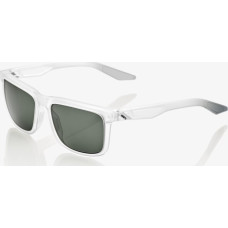 100 Bon 100% Okulary 100% BLAKE Matte Translucent Crystal Clear - Grey Green Lens (Szkła Szaro-Zielone, przepuszczalność światła 12%)