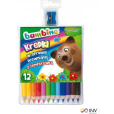 Bambino Kredki ołówkowe grube 12 kolorów