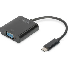 Digitus Adapter USB Digitus USB-C - VGA Czarny  (DA-70853)