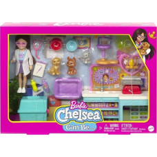 Barbie Lalka Barbie Chelsea Zestaw Weterynarz HGT12