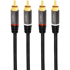Logilink Kabel LogiLink RCA (Cinch) x2 - RCA (Cinch) x2 1.5m czarny (CA1203)