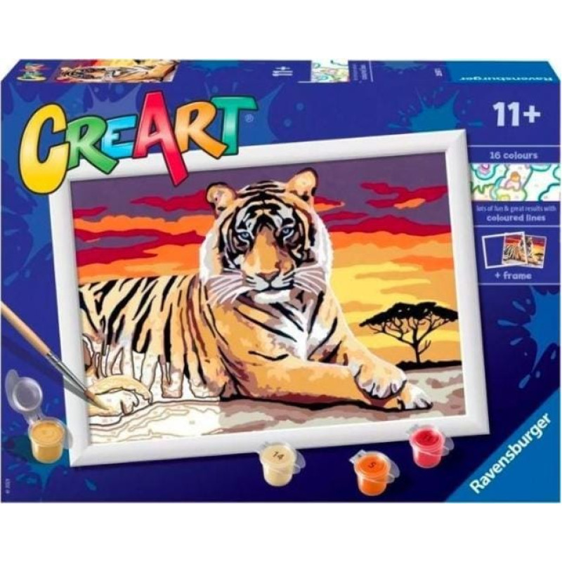 Ravensburger Malowanka CreArt dla dzieci Tygrys