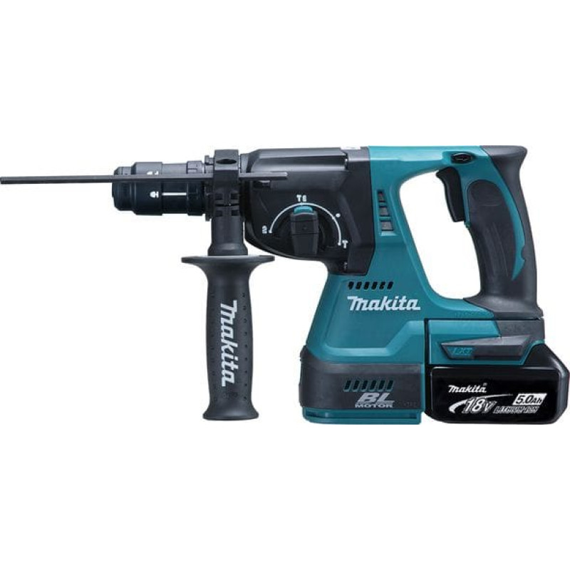 Makita Akku-Kombihammer DHR243RTJ, 18Volt (blau/schwarz, 2x Li-Ion-Akku 5,0 Ah, in MAKPAC Gr.4)