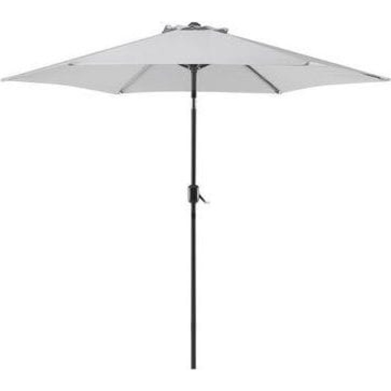 Beliani Parasol ogrodowy Varase Jasnoszary 270 cm