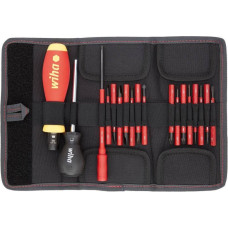 Wiha Drehmoment-Schraubendreher Set TorqueVario-S electric (rot/gelb, 19-teilig, 0,8 - 5Nm)